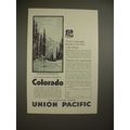 1930 Union Pacific Railroad Ad - Berthoud Pass