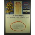 1965 Player's Cigarettes Ad - Player's Tipped 4/7 for plenty.