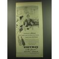 1949 Hoffman Club Soda and Ginger Ale Ad - Headliners at Hutton's thick steaks