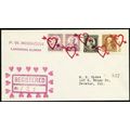 Arrow Through Heart in Red Fancy Cancel Registe...