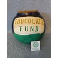 CHOCOLATE FUND CERAMIC JAR witih CORK LID