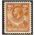 Northern Rhodesia KGV 1925 2d Yellow Brown Moun...