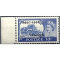 Tangier 1957 SG342 10/- Ultramarine Unmounted M...