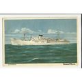 Swedish Lloyd SS PATRICIA Company Art Postcard (a)