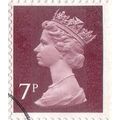 Great Britain 1975 7p Purple Brown 2PB Used SG ...