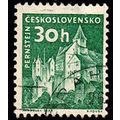 Czechoslovakia 1960 Castle 30h Used Stamp.