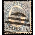 Australia QLD 1890 Queen Victoria 2d Used Stamp...