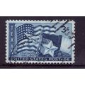 USA 1945 3c BLUE FLAGS OF USA AND TEXAS SG 935 ...