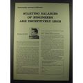 1965 Alexander Hamilton Institute Ad - Starting Salaries of Engineers