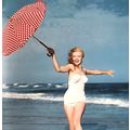 Marilyn Monroe vintage Sexy Beach Umbrella pinu...