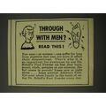1950 Dr. Scholl's Foot Powder Ad - Through with men? Read this!