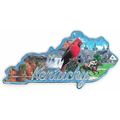 Kentucky State Outline Foil Fridge Magnet