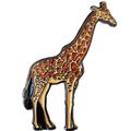 Giraffe African Wild Animal Africa Zoo Brooch M...