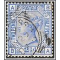 QV 1880-83 SG157 Plate 22 2½d Blue Used BA