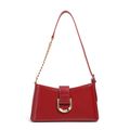 Genuine Leather Women Tote Bag Shoulder Bag Red