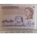 Antigua 1969 4c Violet & Brown Mounted Mint MM ...