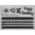 A6 Birthday Borders Stamp Set. Stamping Cardmak...