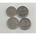 Singapore coins x4