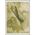 Focke-Wulf FW 190 - Vintage Ad Gallery Postcard