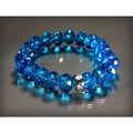 Lovely Blue Swarovski Crystals Bracelet Bangle ...