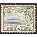 St Kitts Nevis QEII 1954 5c Bright Blue & Grey ...