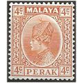 Perak 1935 SG90 4c Orange Mounted Mint . ..