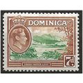 Dominica 1947 SG105a 7d Green & Yellow-Brown Mo...