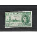 Gibraltar.SG132 1/2d Green.Mounted Mint.Mar24