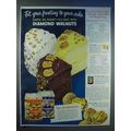 1950 Diamond Walnuts Ad - Chocolate-Walnut Fros...