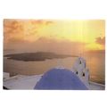 SANTORINI, GREECE used postcard 1994 postmark #