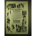 1924 Forhan's For the Gums Toothpaste Ad - Four...