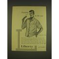 1955 Liberty of London Ad - Freedom in the sun