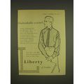 1955 Liberty of London Ad - Unshrinkable warmth