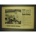 1963 South African Airways Ad - Four ways to enjoy flying to South Africa