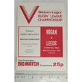 1981 programme Wigan v. Leeds