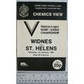 1981 programme Widnes v. St. Helens