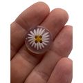 Transparent Clear Daisy Flower 4 Hole Sewing Kn...