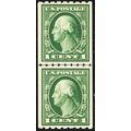 410, Mint XF NH 1¢ Line Pair With Graded 90 PSE...