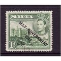 MALTA 1948 SG 236 1d GREEN SELF GOVERNMENT FINE...