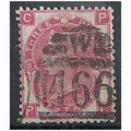 1868 SG103 3d Rose Plate 5 Good Used Good Colou...