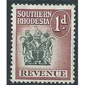 Southern Rhodesia 1958 1d Revenue Very Fine Use...