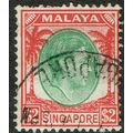 Singapore 1948 Definitive Issue $2 Green and Sc...