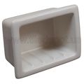 Recessed Soap Dish Porcelain White Matte