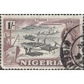 NIGERIA, Queen Elizabeth II, Timber, brown 1953...