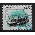 CHILE 1989 TRANSPORT 45p RAFT FERRY SG 1238 FIN...