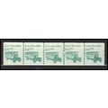2123 3.4c School Bus Fine MNH Dry Gum PNC 2/5 X...