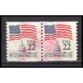 Used 2115 22c U.S. Flag Fine CNP Left 13 PA0630