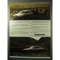 1986 Subaru Car Ad - Intelligent Use of Four Wheels