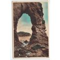 Natural Arch Rock Perranporth Postcard Cornwall...
