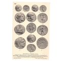 HISTORICAL GREEK COINS, unused vintage postcard...